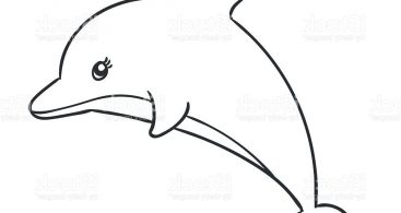 Clipart dolphin easy. Simple outline vector archives