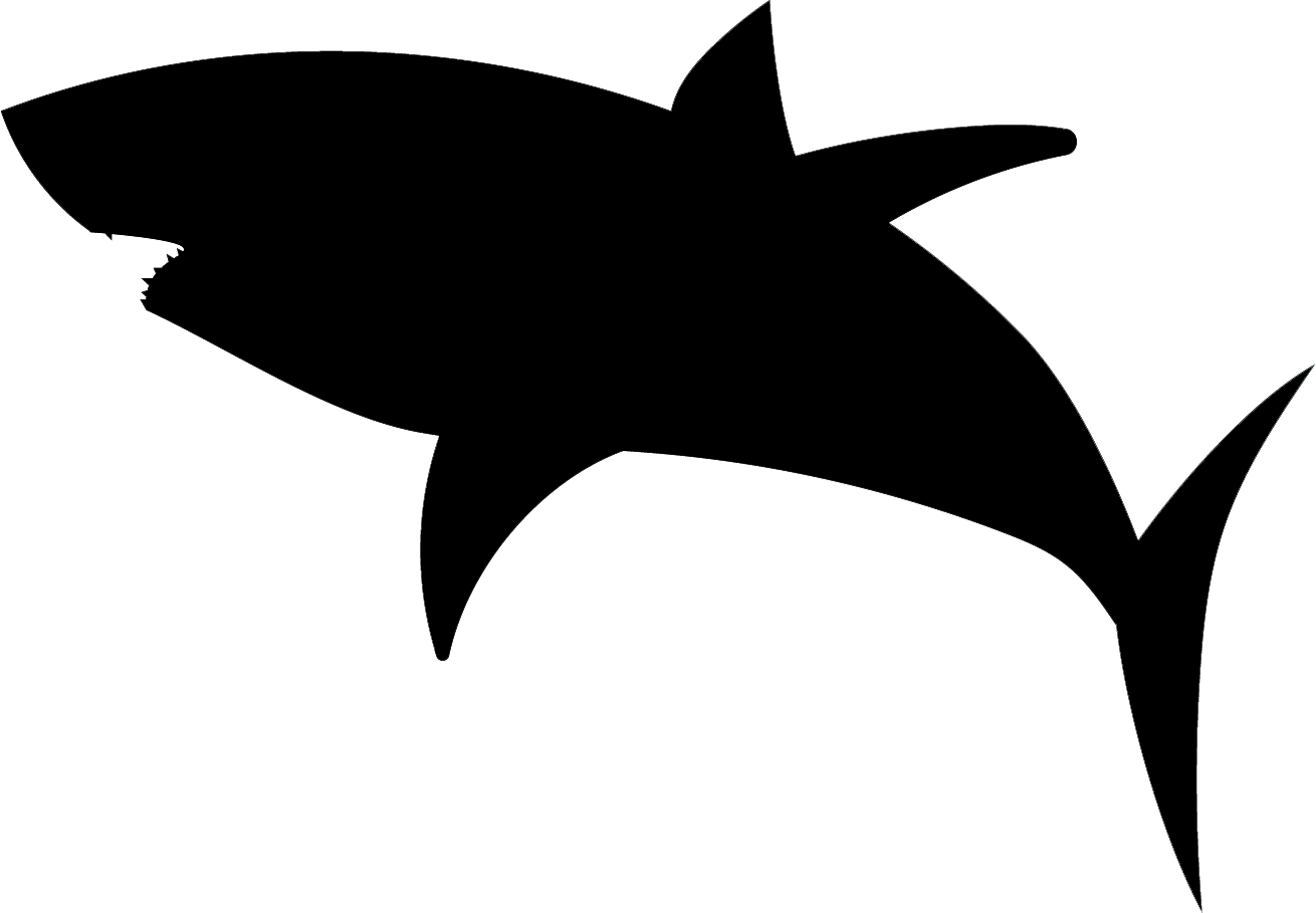 Clipart shark word. Tea bag silhouette at