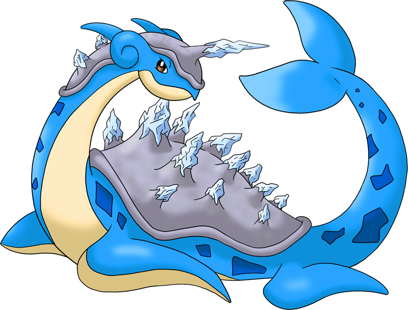 Shiny lapras frost pok. Dolphin clipart female shark