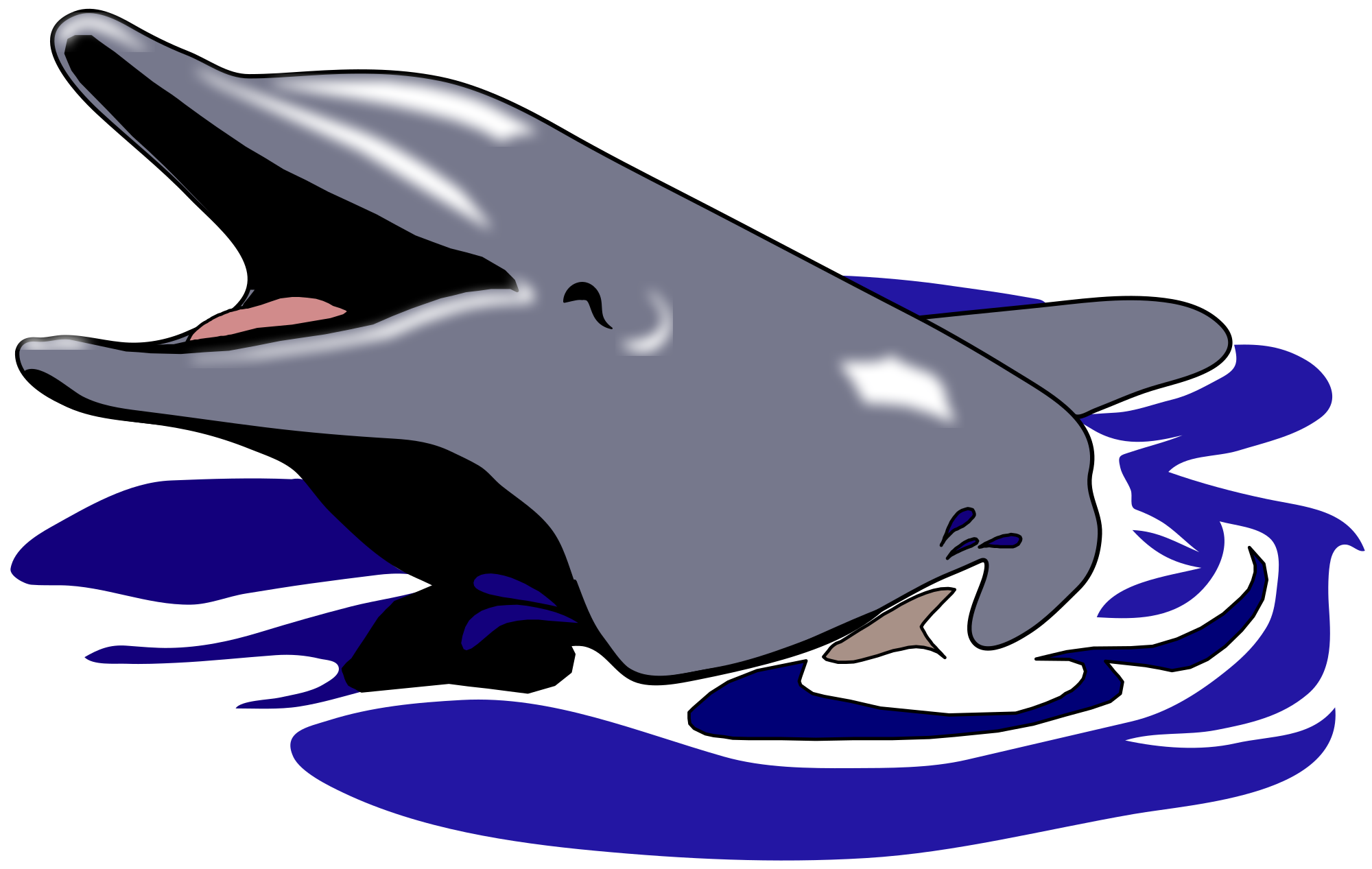 File dolphin by cactus. Dolphins clipart svg