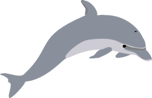 clipart dolphin gray dolphin