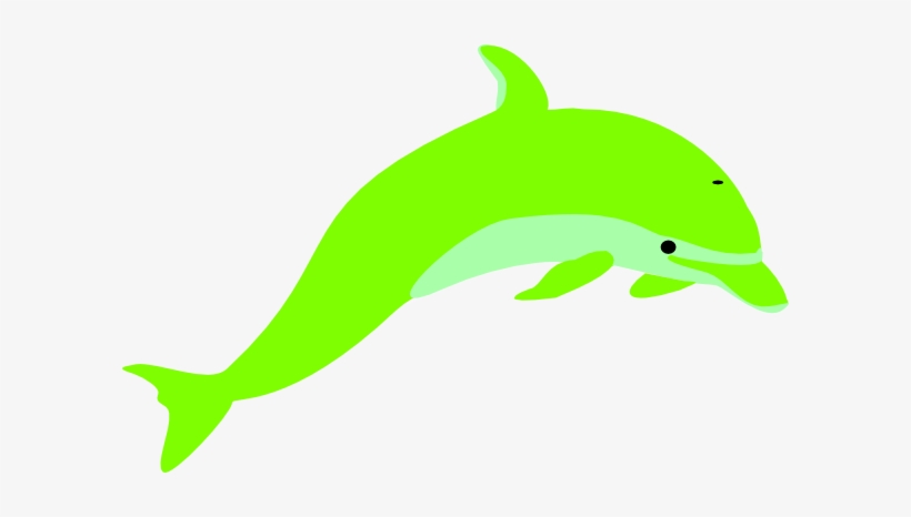 dolphin clipart green dolphin