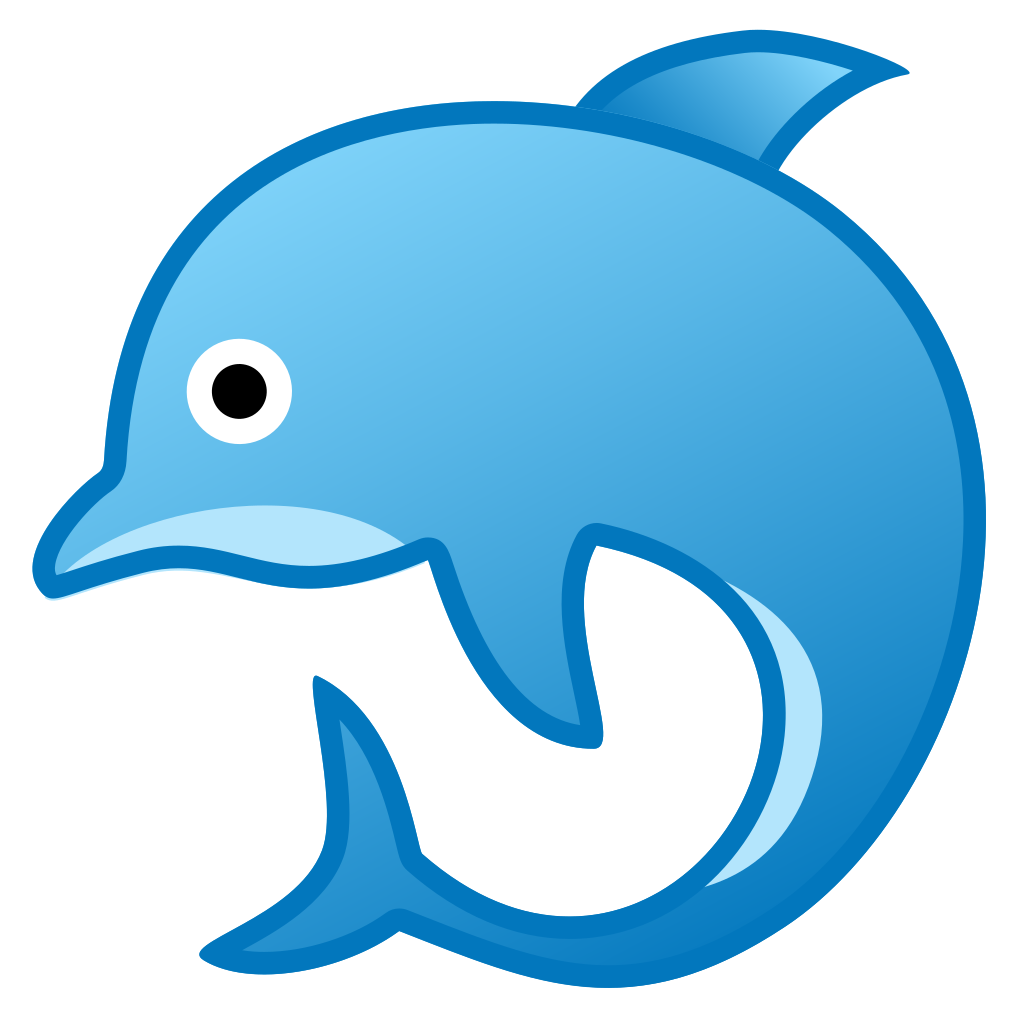 emoji clipart dolphin
