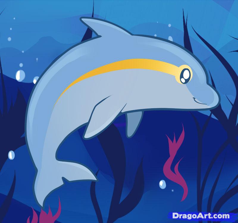 dolphins clipart kid