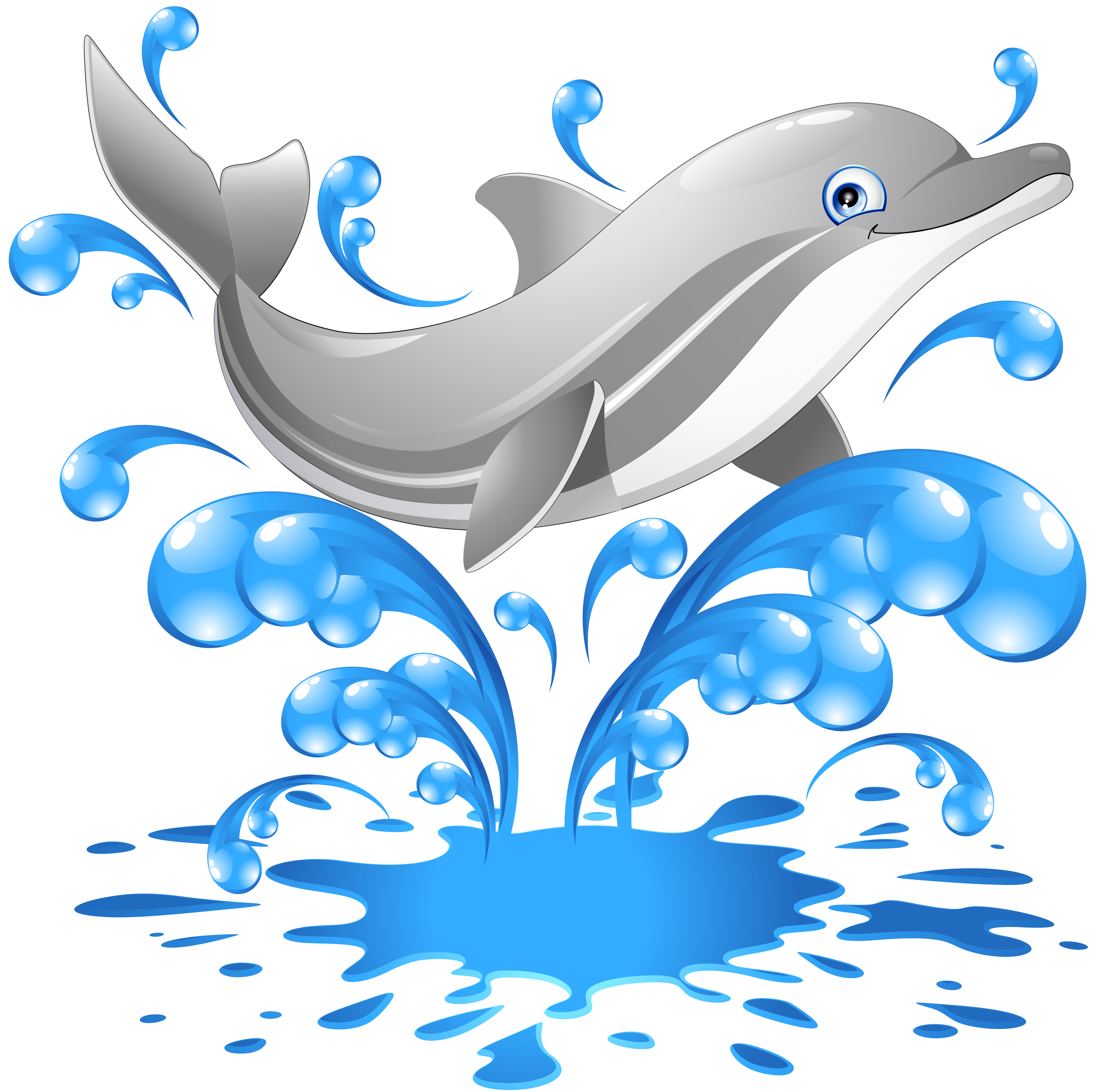 Dolphin cartoon clip art. Dolphins clipart basic