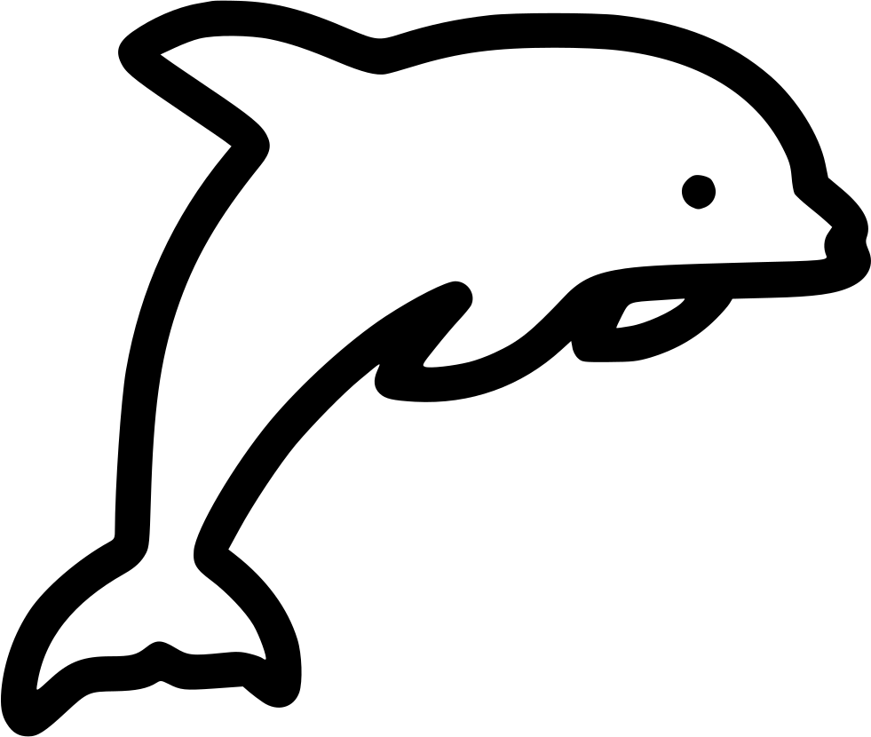 Dolphin svg png icon. Dolphins clipart scared