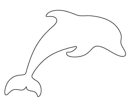 clipart dolphin shape