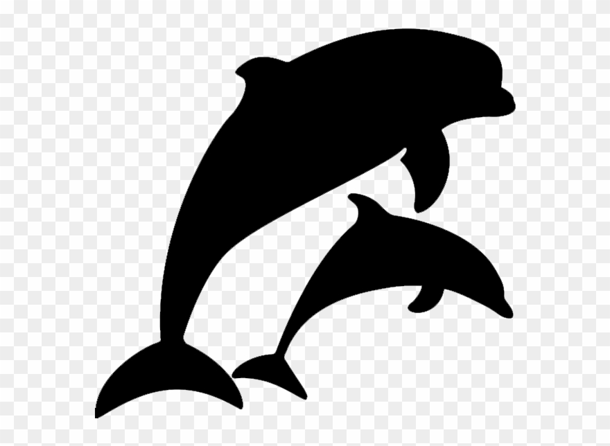 clipart dolphin silhouette