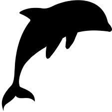 dolphin clipart silhouette