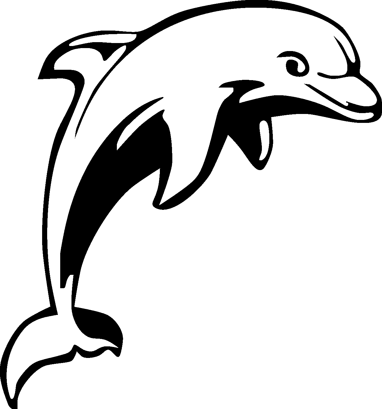 Tribal sea animal tattoos. Waves clipart dolphin