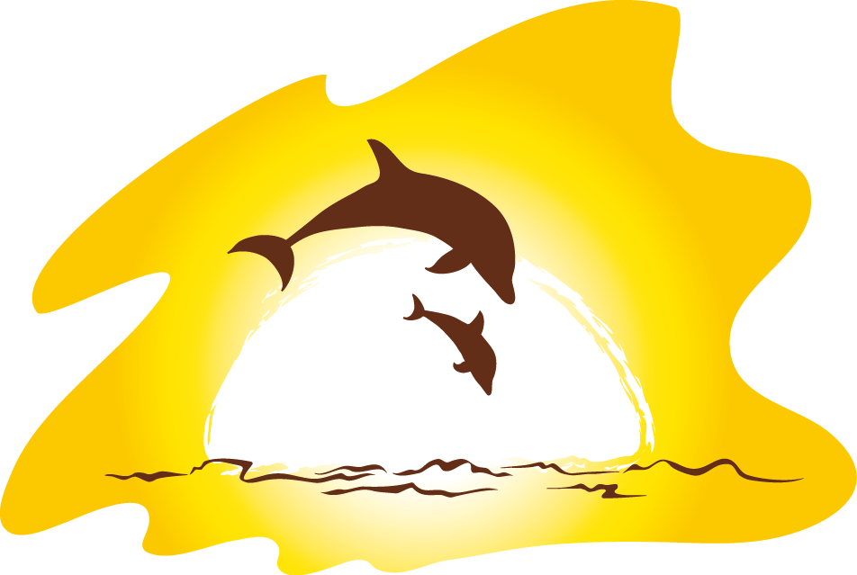 Clipart dolphin sunset. Beach clip art transprent