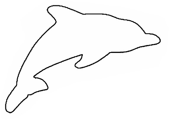 dolphins clipart traceable
