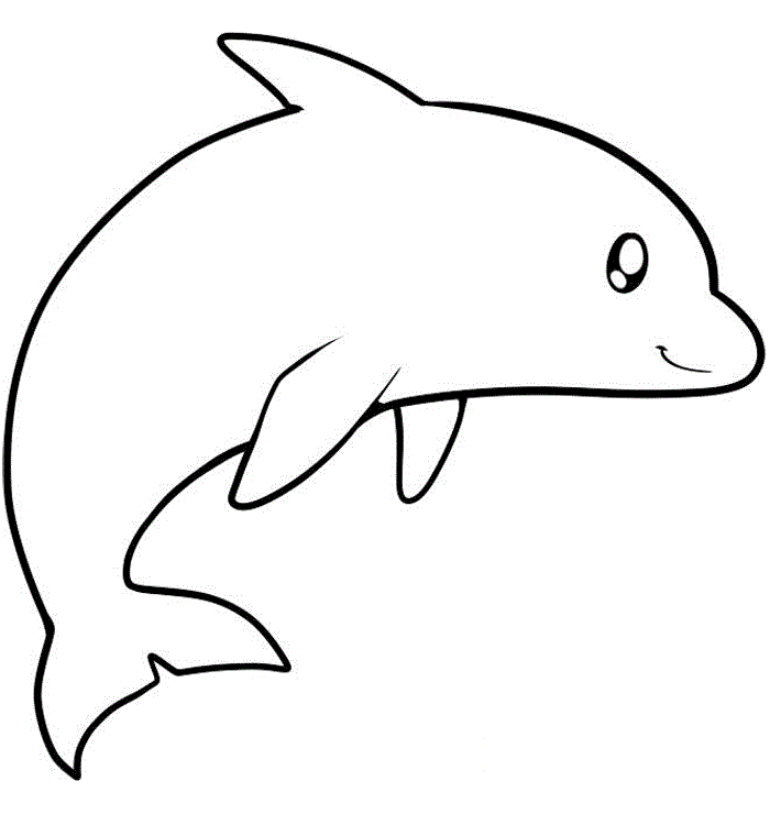 dolphins clipart traceable