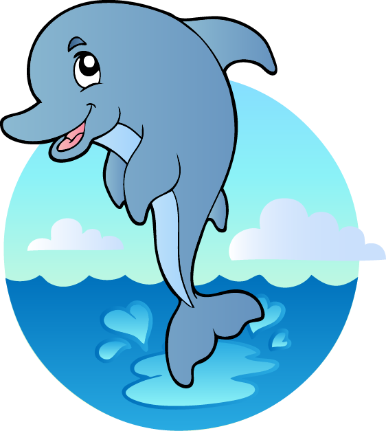 clipart dolphin underwater