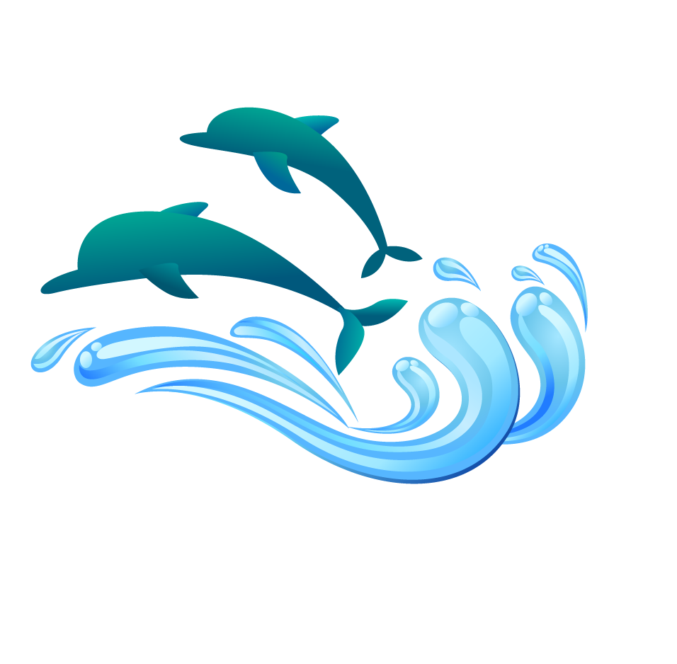 clipart dolphin water clipart