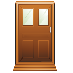 clipart door brown door