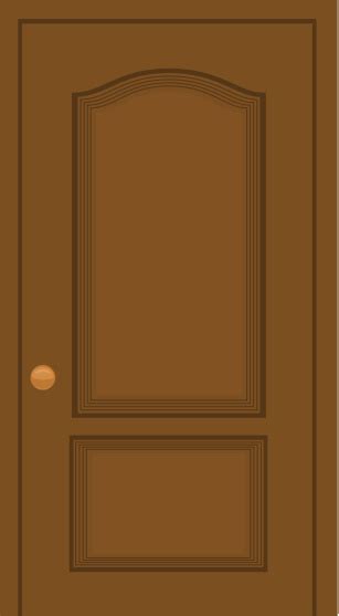door clipart brown door