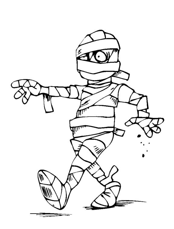 New mummy coloring kids. Door clipart colouring page