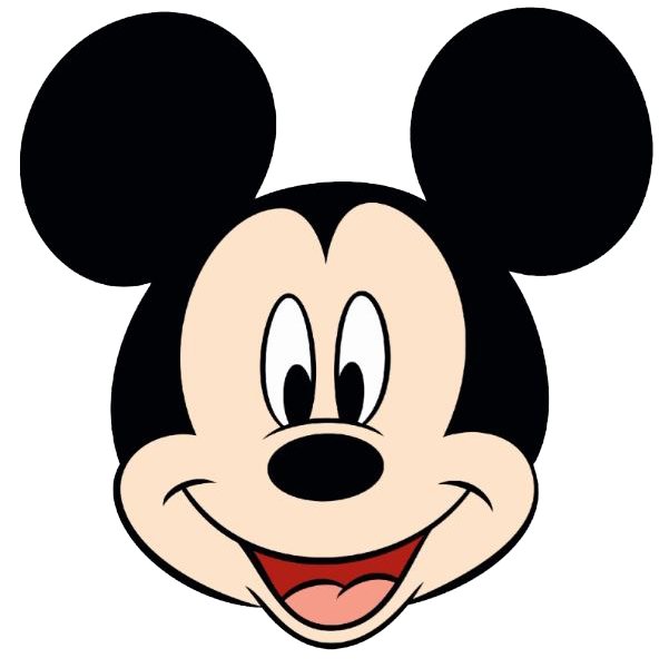 Mouse face silhouette at. Gloves clipart mickey
