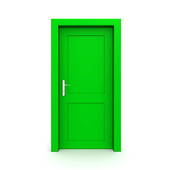 clipart door green door
