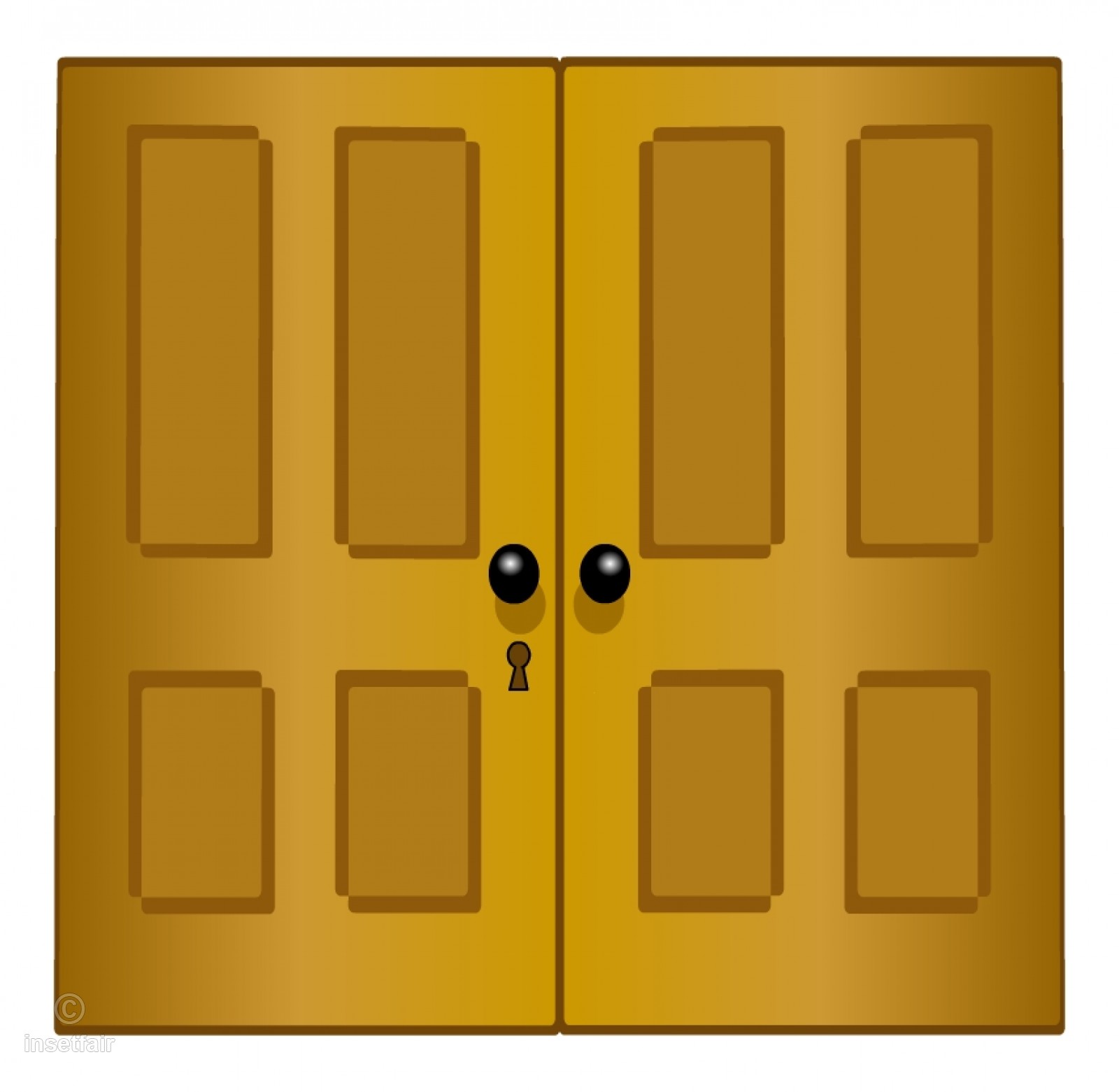 clipart door wooden door
