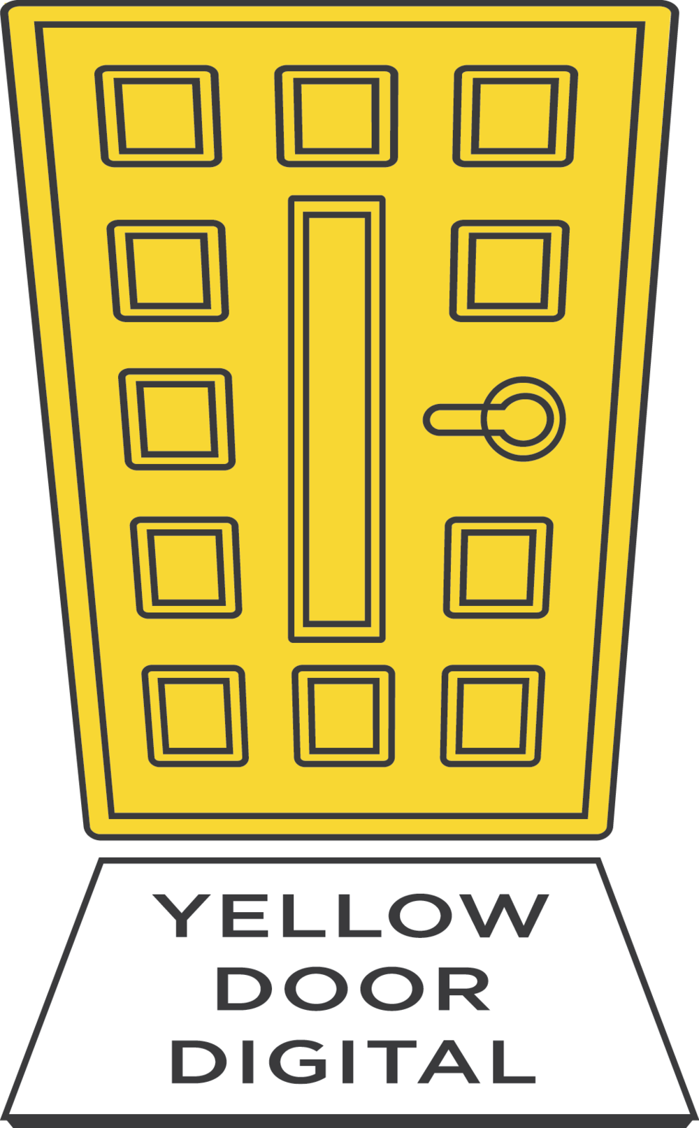 clipart door yellow door