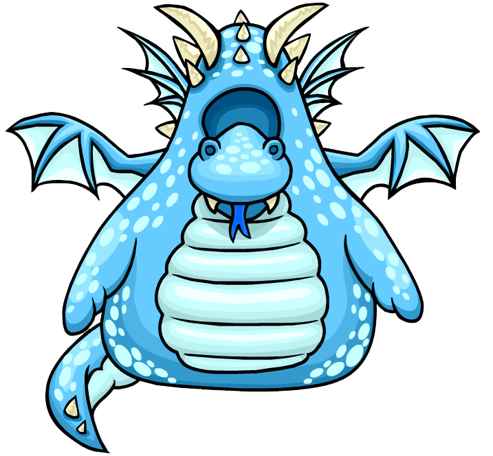 clipart dragon blue dragon