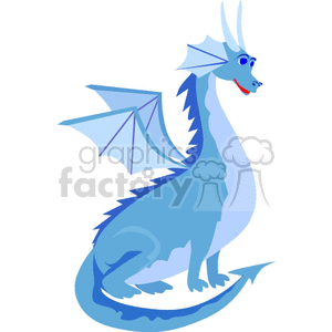 dragon clipart blue dragon