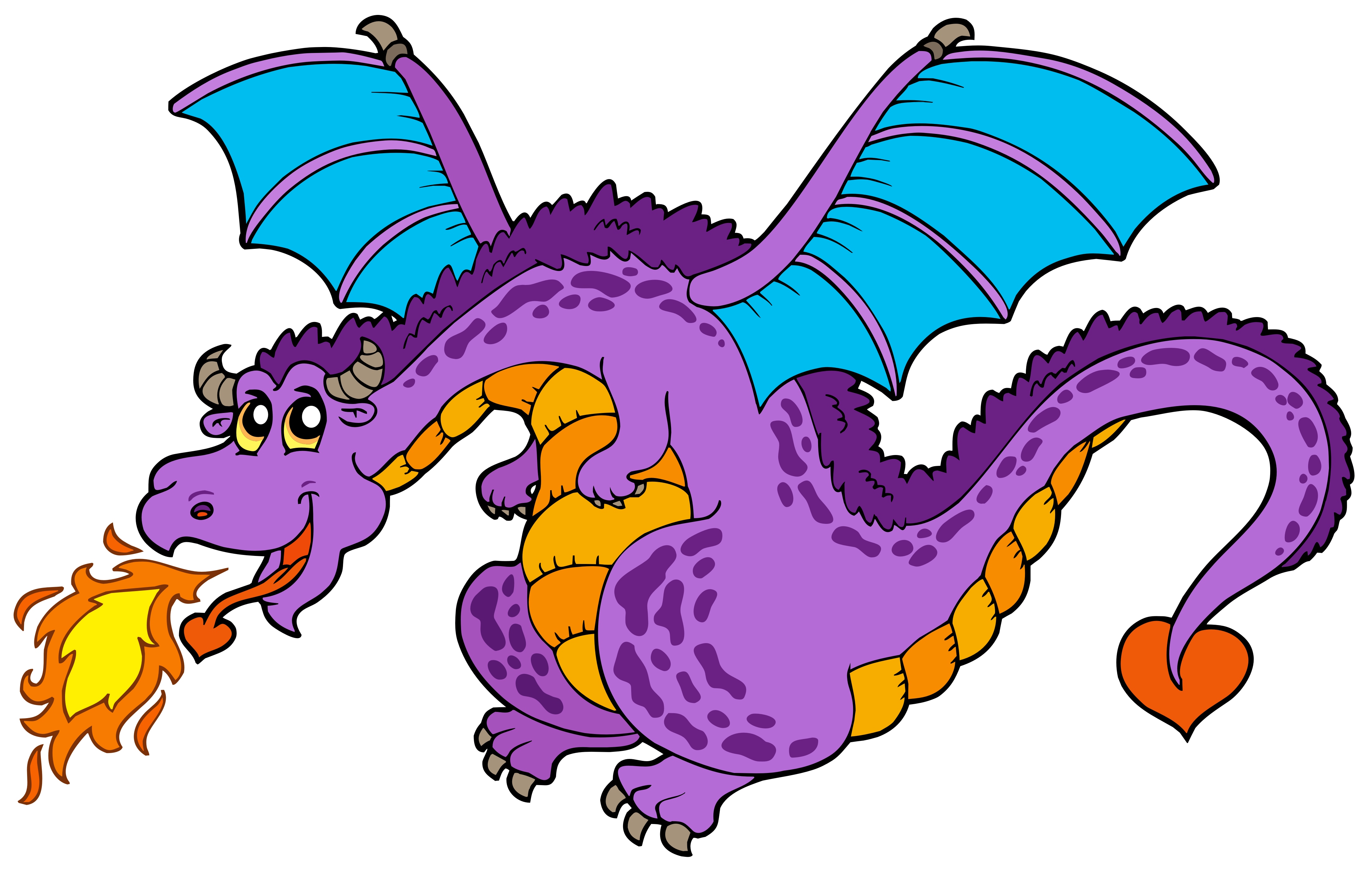 Free images for children. Clipart dragon childrens