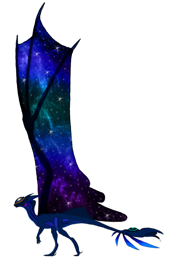 Galaxy wip by o. Clipart dragon color