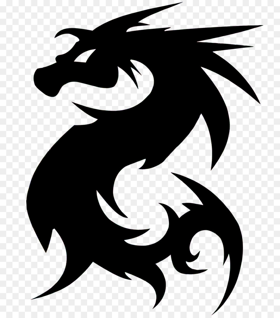 Chinese silhouette graphics . Clipart dragon dragon symbol