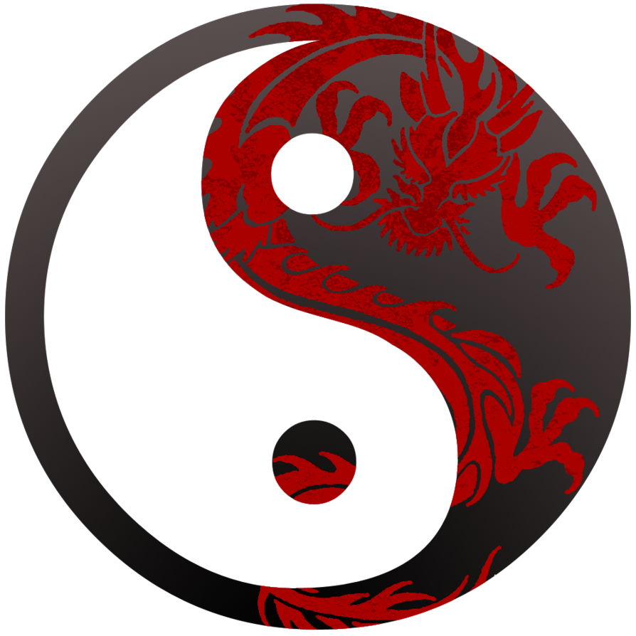 Yin yang i like. Clipart dragon dragon symbol