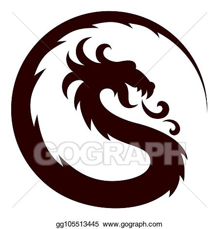 Clipart dragon dragon symbol. Vector stock a illustration