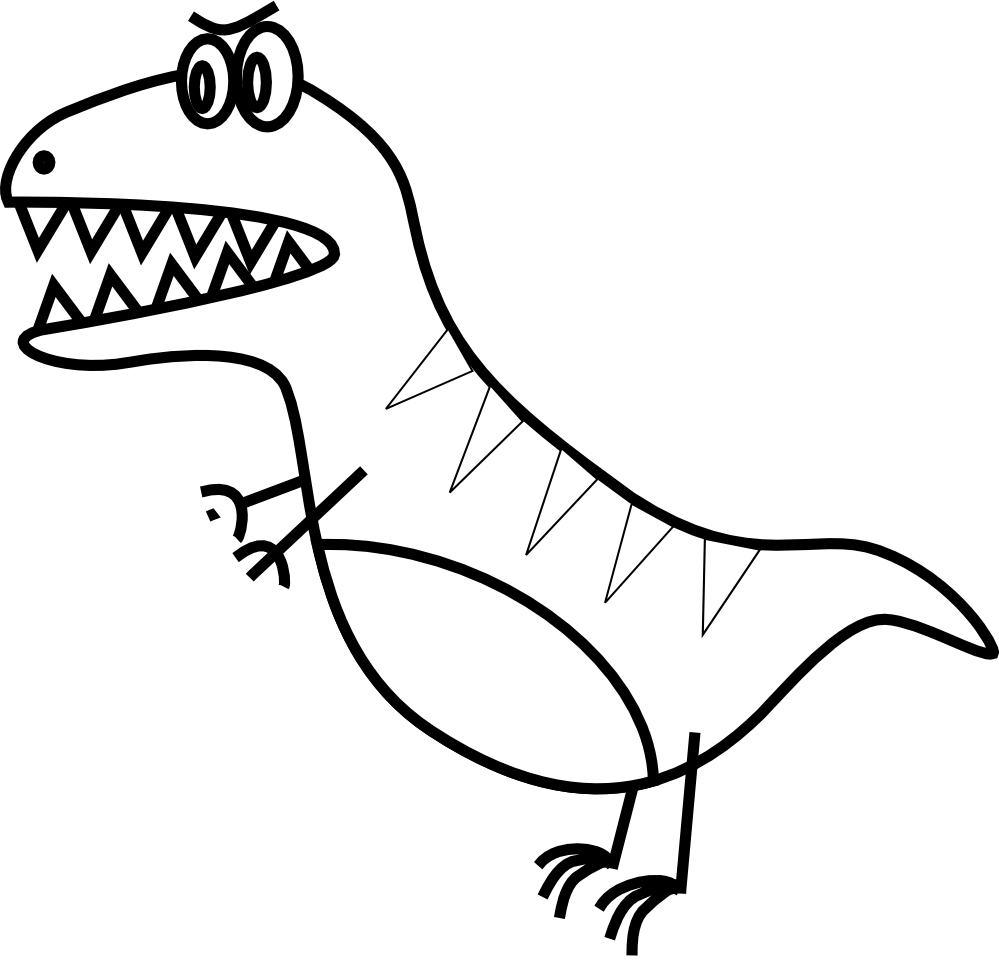 trex clipart skull