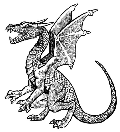 clipart dragon european dragon