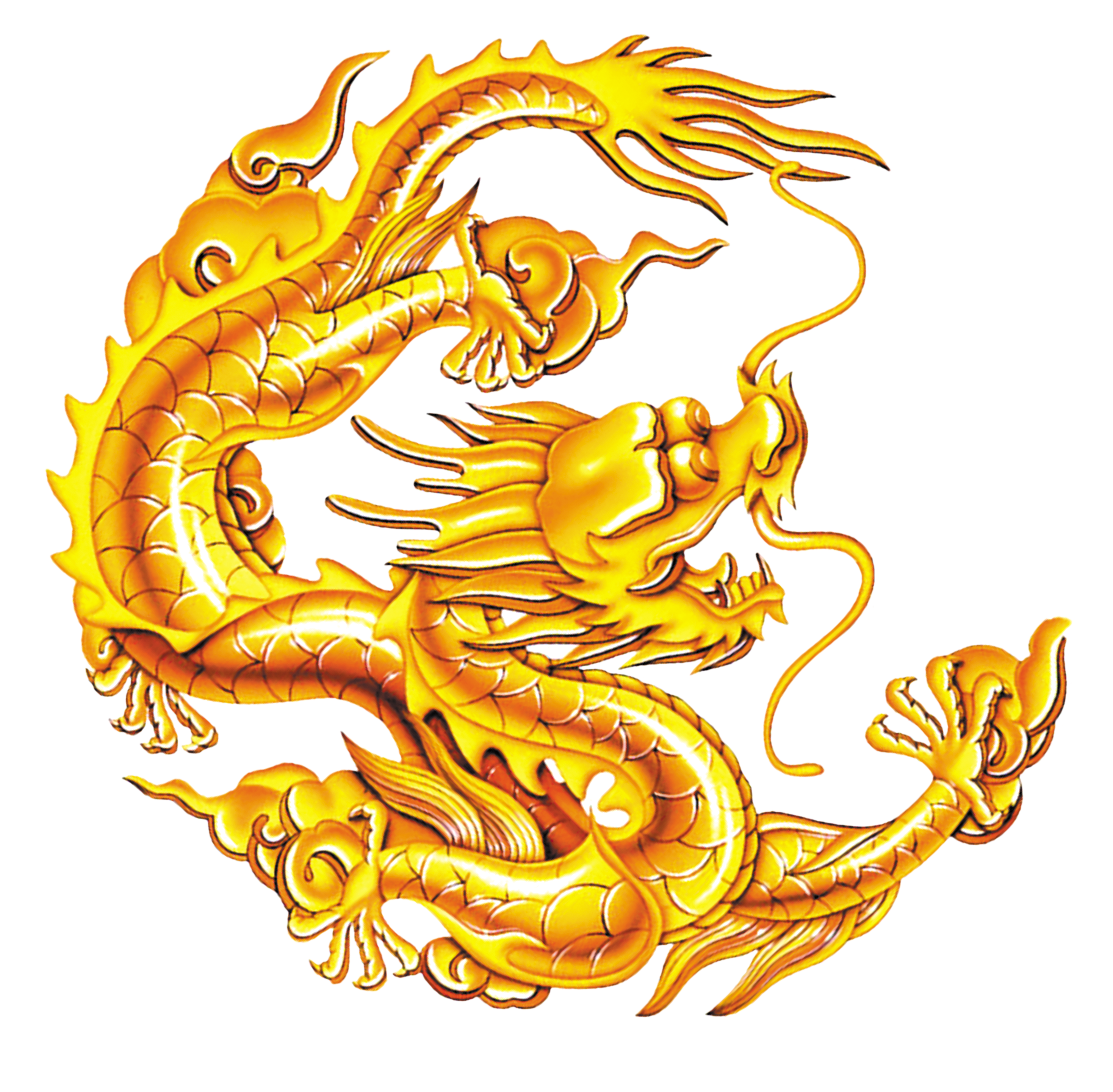 Clipart dragon golden dragon, Clipart dragon golden dragon Transparent ...