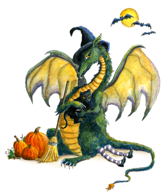 clipart dragon halloween