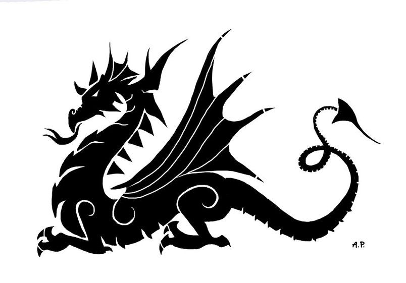 clipart dragon medieval