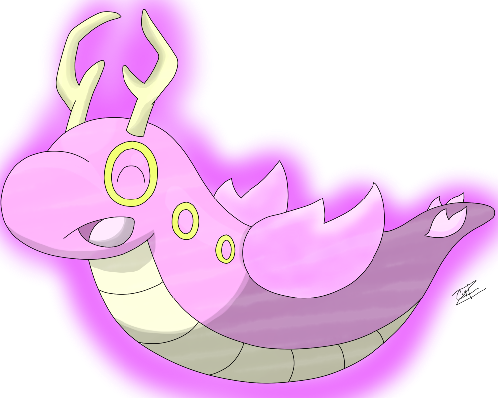 The pokemon jiaodra by. Clipart dragon pink dragon