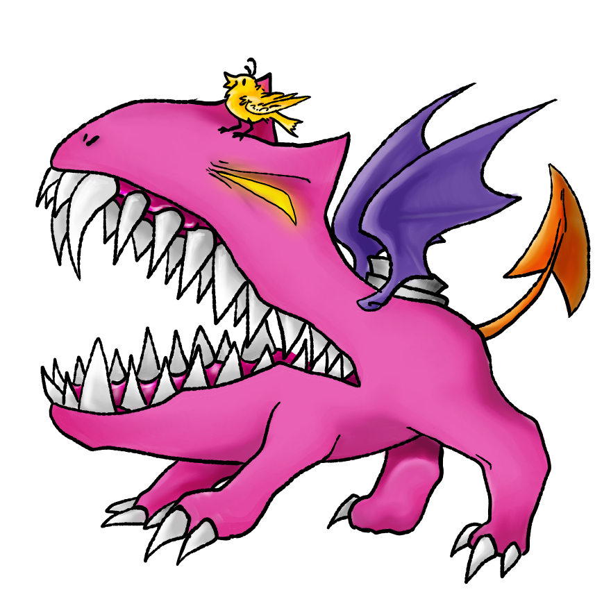 Beak m clip art. Clipart dragon pink dragon