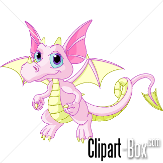 dragon clipart pink dragon