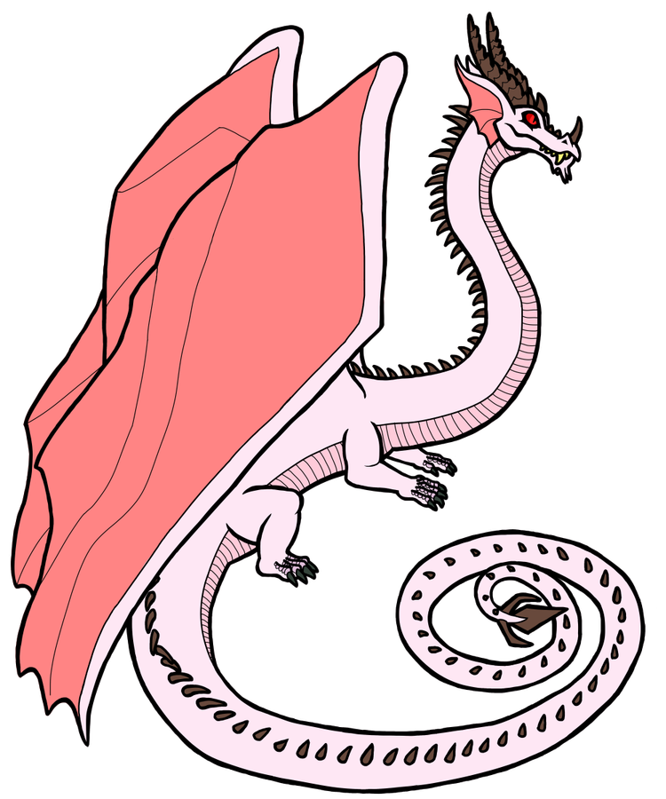 Cervine cloud variant horror. Clipart dragon pink dragon