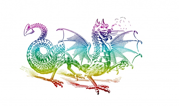 Rainbow colors free stock. Clipart dragon public domain