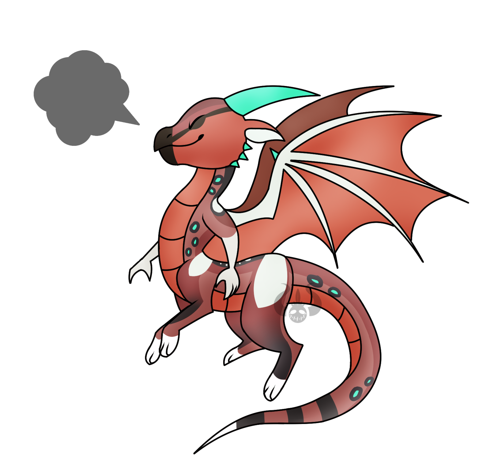 Comm by ghxstlly on. Clipart dragon puff the magic dragon