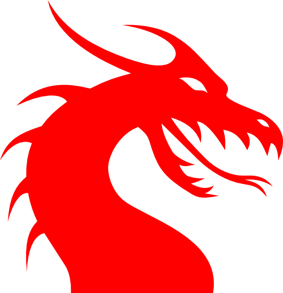clipart dragon red dragon