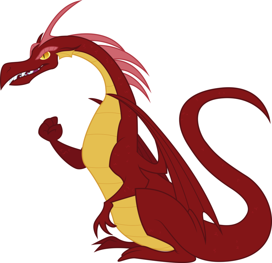 Big by silentmatten on. Clipart dragon red dragon