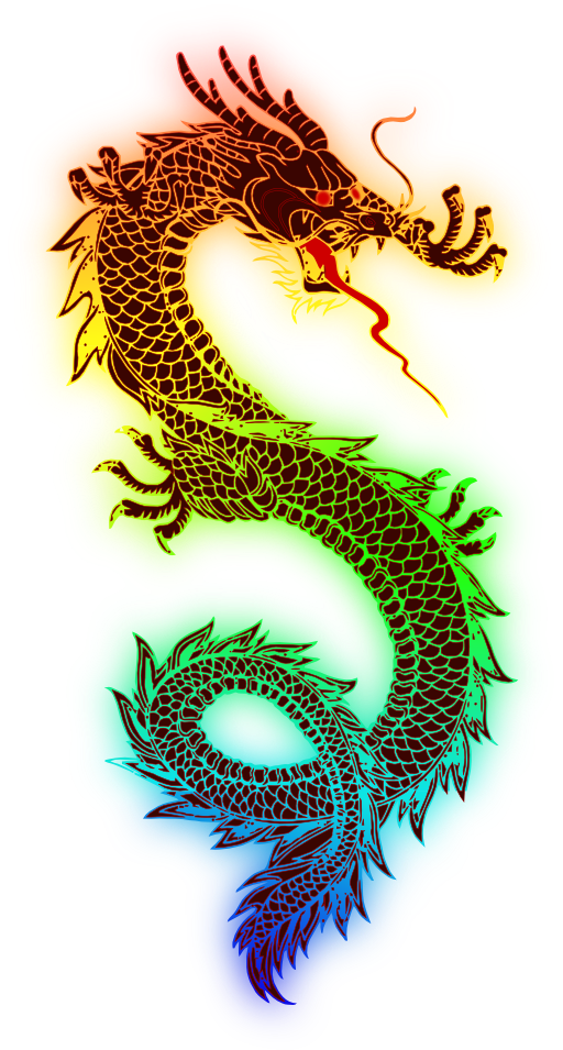 Clipart dragon royalty free. Rainbow i public domain