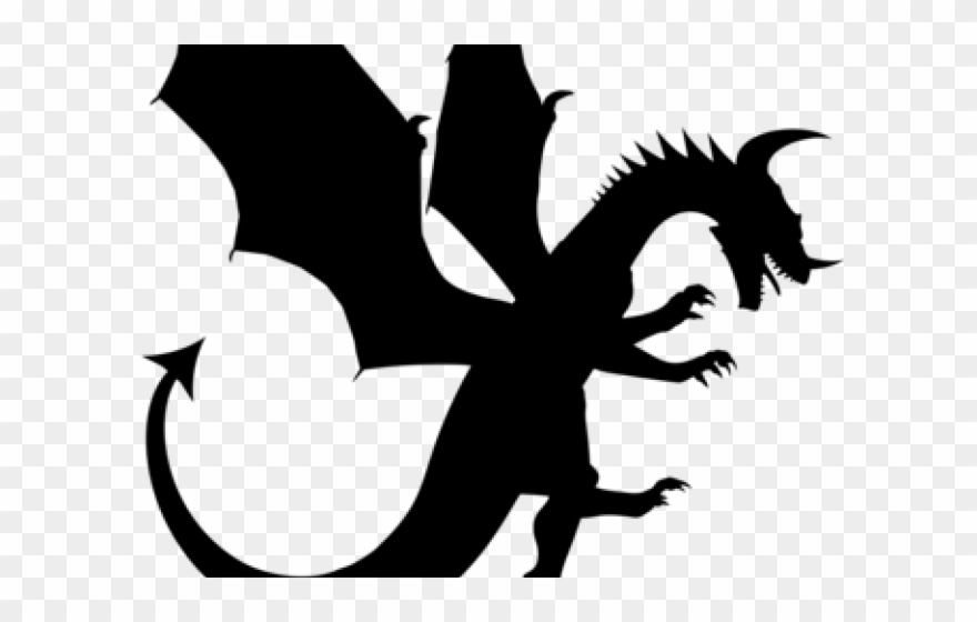 dragon clipart shadow
