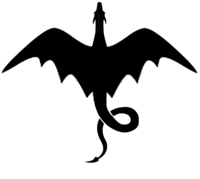 Clipart dragon silhouette. In the rubble june