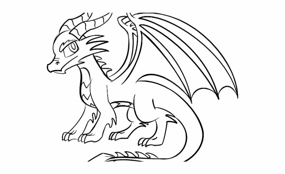 clipart dragon simple